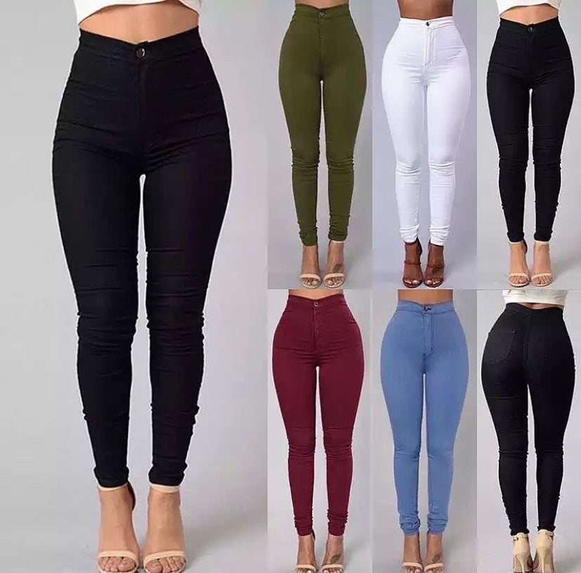 multiple colors womens skinny jeans pants
