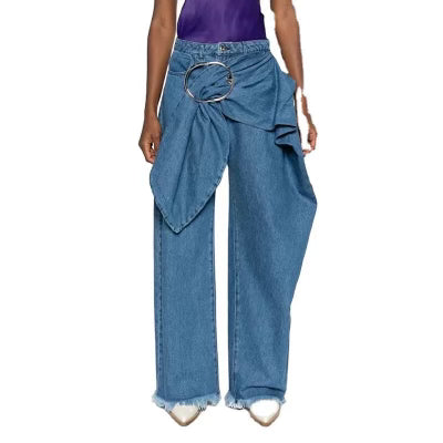 Womens bow tie waisted jeans