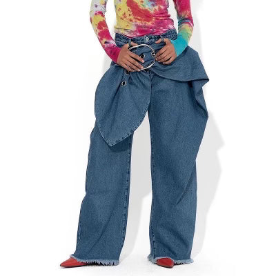 Womens bow tie waisted jeans