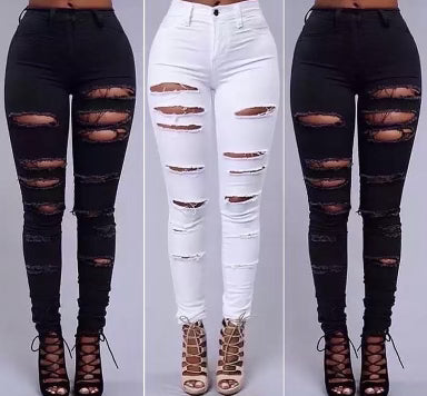 track womens jeans ripped pants